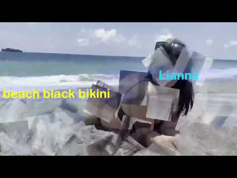 Lianne Black Beach Bikiki Hopping