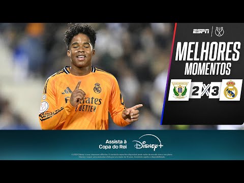 Gols e lances de Leganes x Real Madrid