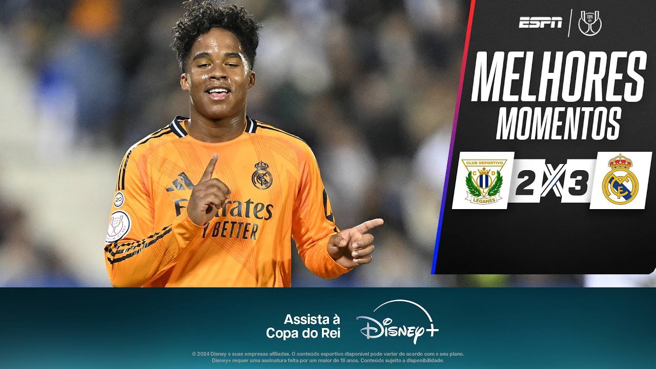 ENDRICK brilha, REAL MADRID arranca VITÓRIA nos acréscimos contra o Leganés e avança na COPA DO REI