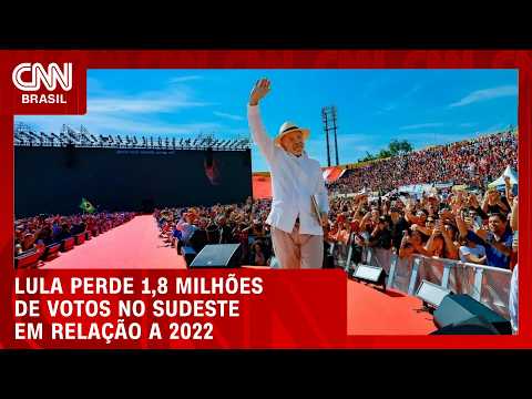 Entenda por que Lula perdeu votos no Sudeste em relação a 2022 | CNN 360°