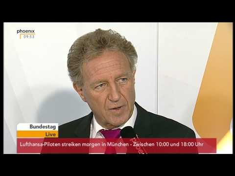 Haushaltsgesetz: Sven-Christian Kindler und Norbert Barthle im Gespräch am 09.09.2014