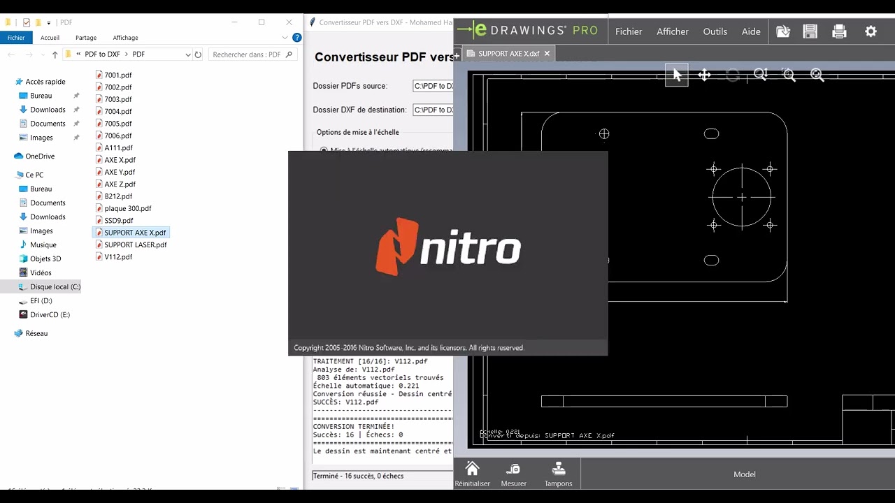 PDF to DXF Conversion workflow automation