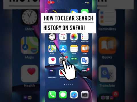 how to clear search history on safari #shorts