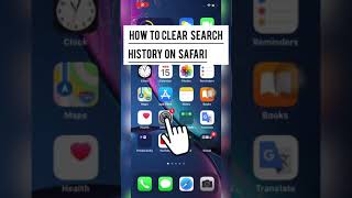 how to clear search history on safari #shorts