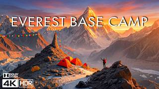 EVEREST 4K 🏔️ Base Camp Trek, Mount Everest Summit View & Majestic Nepal