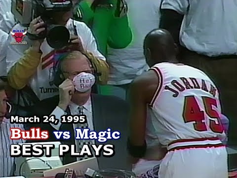 March 24, 1995 Bulls vs Magic highlights