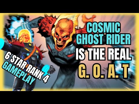 MCOC 6 STAR RANK 4 COSMIC GHOST IS INSANE | BEYOND GOD TIER DAMAGE 💀 #mcoc #cosmicghostrider