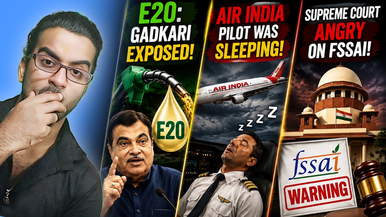 E20 Gadkari Exposed Himself, Air India Pilot Was Sleeping, Supreme Court Angry on FSSAI