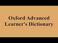 Oxford Advanced Learner S Dictionary