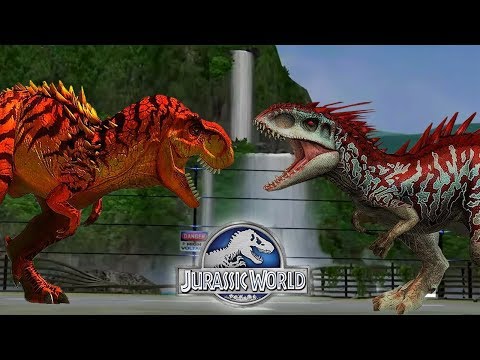 TYRANNOSAURUS REX VS INDOMINUS REX - JURASSIC TOURNAMENT || JURASSIC WORLD THE GAME