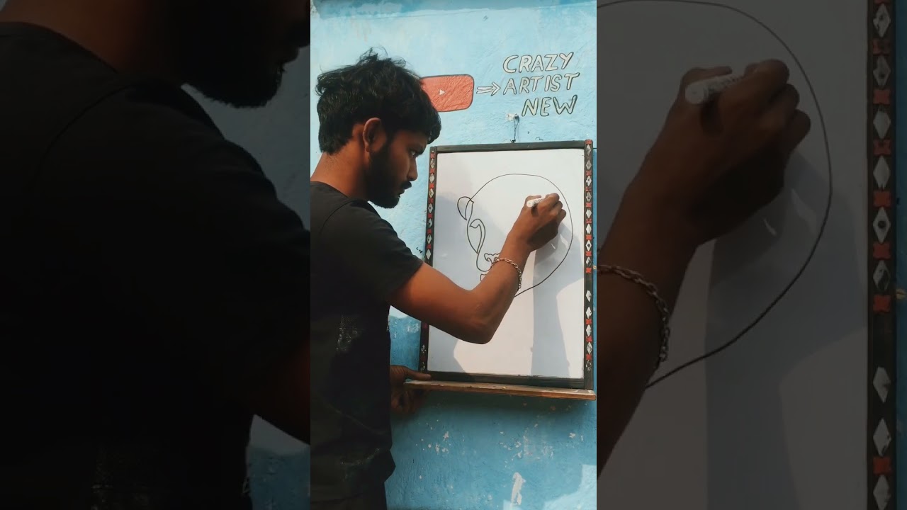 Lion 🦁 king 👑 vector single line drawing ✍️ #shortvideo #trending #singleline #india