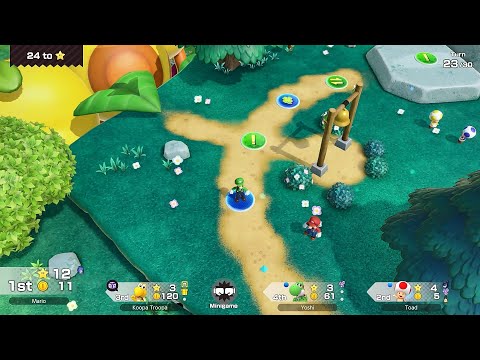 Super Mario Party Jamboree #267 Mega Wiggler's Tree Party Luigi vs Koopa Troopa vs Toad vs Yoshi