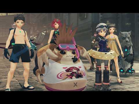 Xenoblade Chronicles 2 Swimsuit Edition Cutscene 062 - Arrival in Mor Ardain