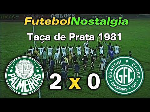Palmeiras 2 x 0 Guarani - 25-02-1981 ( Campeonato Brasileiro - Taça de Prata )