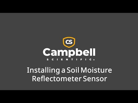 Installing a Soil Moisture Reflectometer Sensor