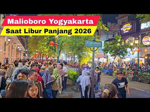 MALIOBORO YOGYAKARTA TERKINI DI MALAM HARI SAAT LIBUR PANJANG | WISATA JOGJA TERBARU 2026