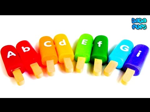 Learn ABC's with Alphabet Ice Cream Popsicles Song |Learn Colors Letters Alphabet ABC