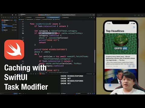 Caching with SwiftUI Task Modifier | REST API Data | Expiration Timestamp Invalidation thumbnail