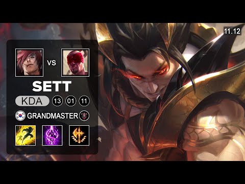 Sett Top vs Lee Sin - KR Grandmaster Patch 11.12