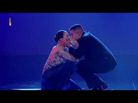 Carla Mazzolini & Gaspar Godoy | Got Talent Uruguay Wearing Kiky Adam Tango Dress