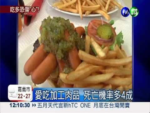 愛吃加工肉品 死亡機率多4成