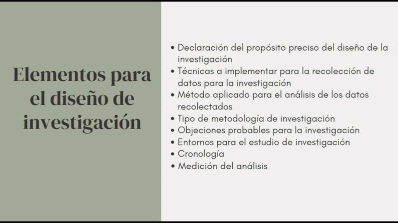 Diseño de la investigación Experimental