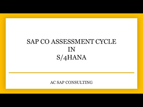 SAP CO Assessment Cycle - S4HANA  |  AC SAP Consulting