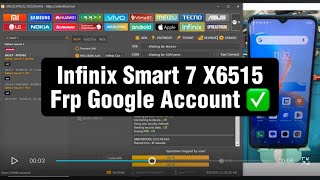 Infinix Smart 7 X6515 Frp Google Account bypass with UnlockTool