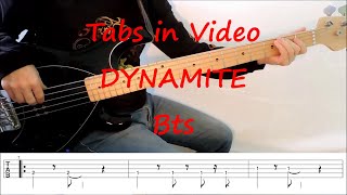 Bts - Dynamite (BASS TABS - SCORE - LINE - COVER)
