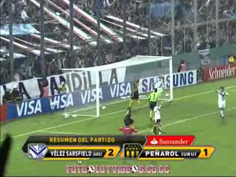 Velez 2 Peñarol 1 Copa libertadores 2011 Peñarol Finalista