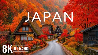 Autumn in Japan 8K UHD 🍁 Scenic Relaxation Film with Temples, Parks & Maple Leaves