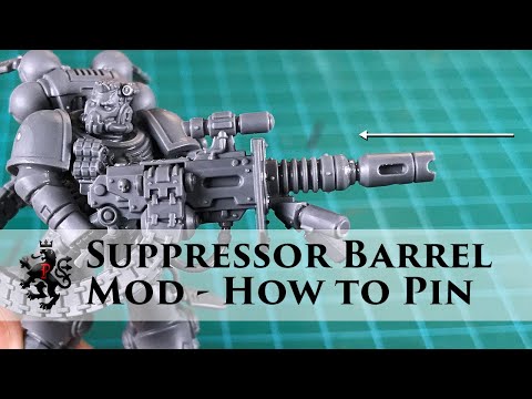 Modding Vanguard Space Marines - Suppressors - How to Pin your Models - Phobos Armour