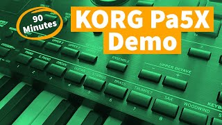 Video thumbnail for Korg Pa5X Full voice and style demonstration - 90 minutes live demo by Leigh Wilbraham