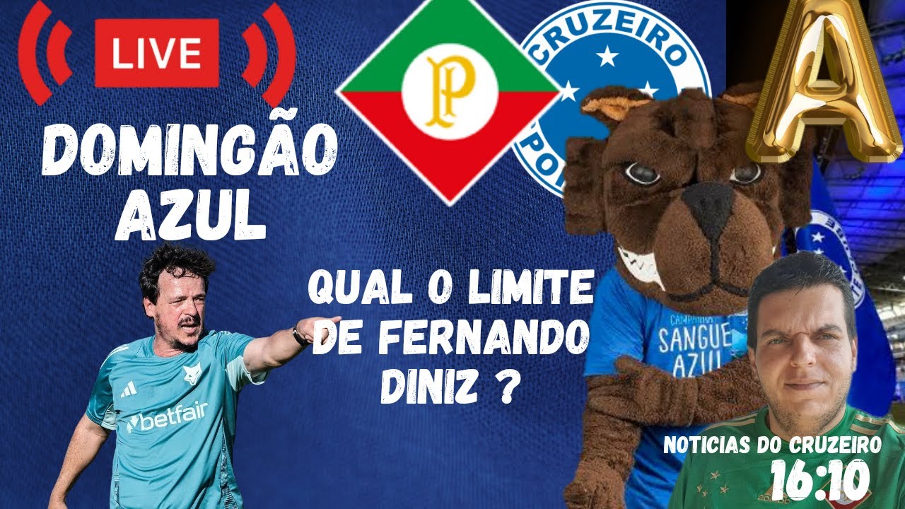 QUAL O LIMITE DE DINIZ NO CRUZEIRO ? DOMINGÃO AZUL - DEBATE SOBRE CRUZEIRO