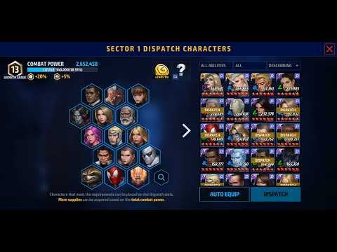 Passive dispatch rewards for Dispatch Level 49