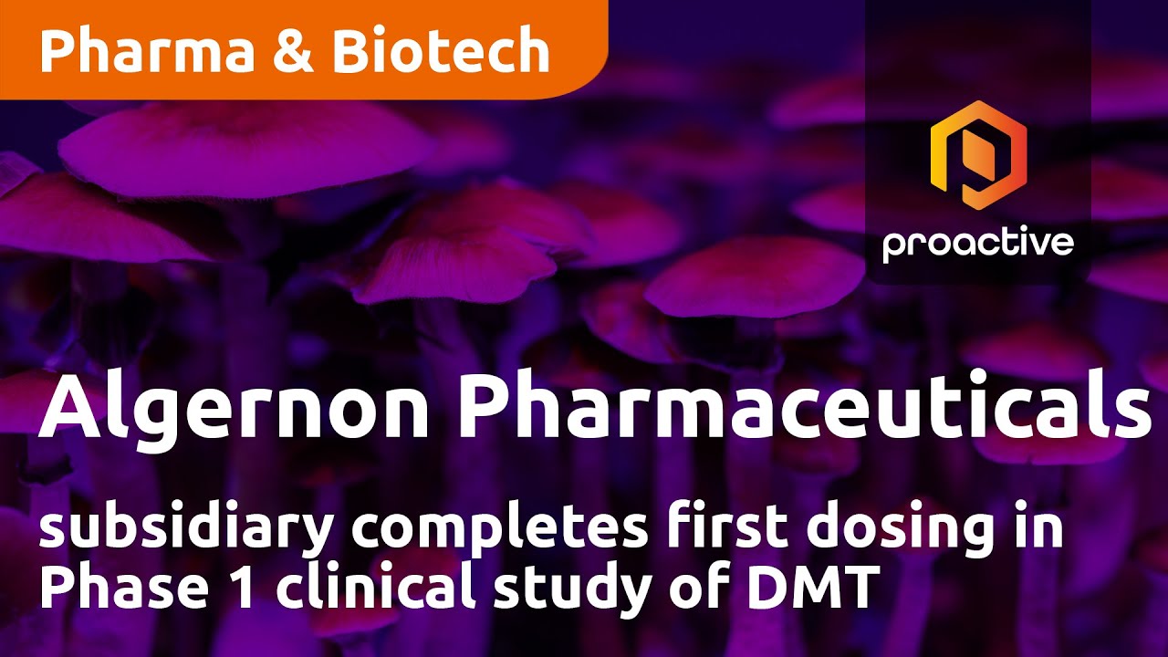 Algernon Pharmaceuticals subsidiary completes first dosing in Phase 1 clinical study of DMT