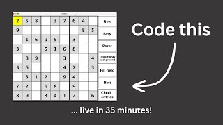 Java Sudoku Solver for beginners (code along tutorial)
