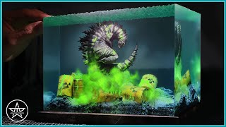 How to Make #GODZILLA: Radioactive Rampage Diorama / Resin Clay Art