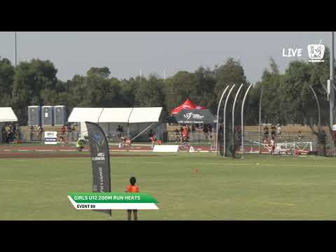 Girls U12 200m Heat 3 - 2019 State Track and Field Championships // LAVicTV