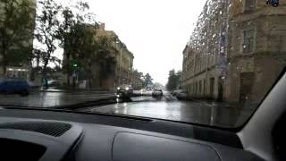 Урок вождения под дождем Часть7