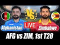 Zimbabwe Vs Afghanistan Score AFG Vs ZIM Score 1st T20 Commentary Cricket Analysis