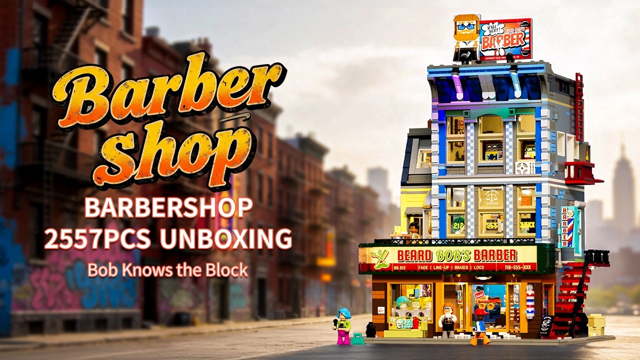Lumibricks Barbershop mit LED Lumibricks Barbershop mit LED