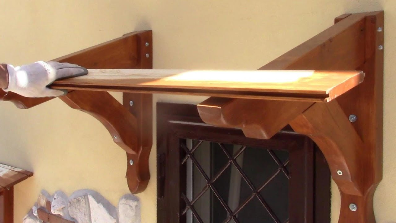 TETTOIA copri FINESTRA e copri BALCONE - Laminated timber roof window canopy