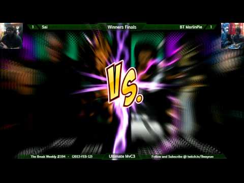 The Break #194   UMvC3 WF   Sai VS BT MarlinPie