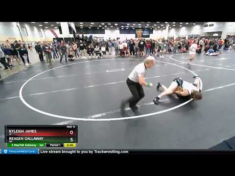 144 Lbs Cons. Round 4 - Kyleigh James, IA Vs Reagen Gallaway, NE 405b