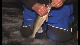 Ice Fishing Walleyes at Night / Tip Up Tactics