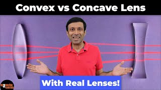 Concave and Convex Lens Experiment