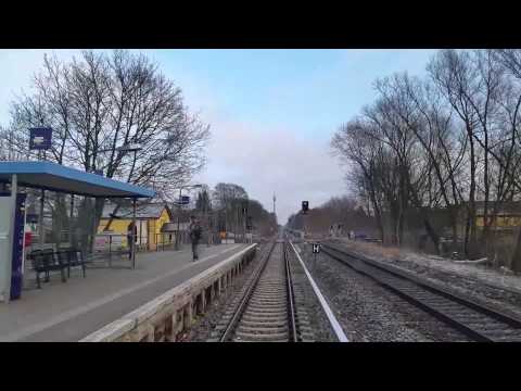 Führerstandsmitfahrt S-Bahn Berlin von Mahlsdorf nach Strausberg Nord auf der S5 im Winter