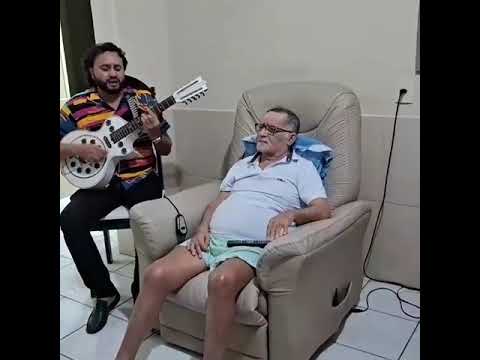 Zé Cardoso, visita o poeta Sebastião da Silva, ao lado de outros cantadores