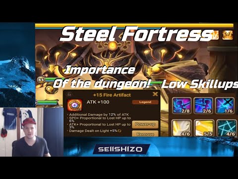 Steel Fortress 10 Low/no skill ups team! The importance of this dungeon explained! - Summoners War